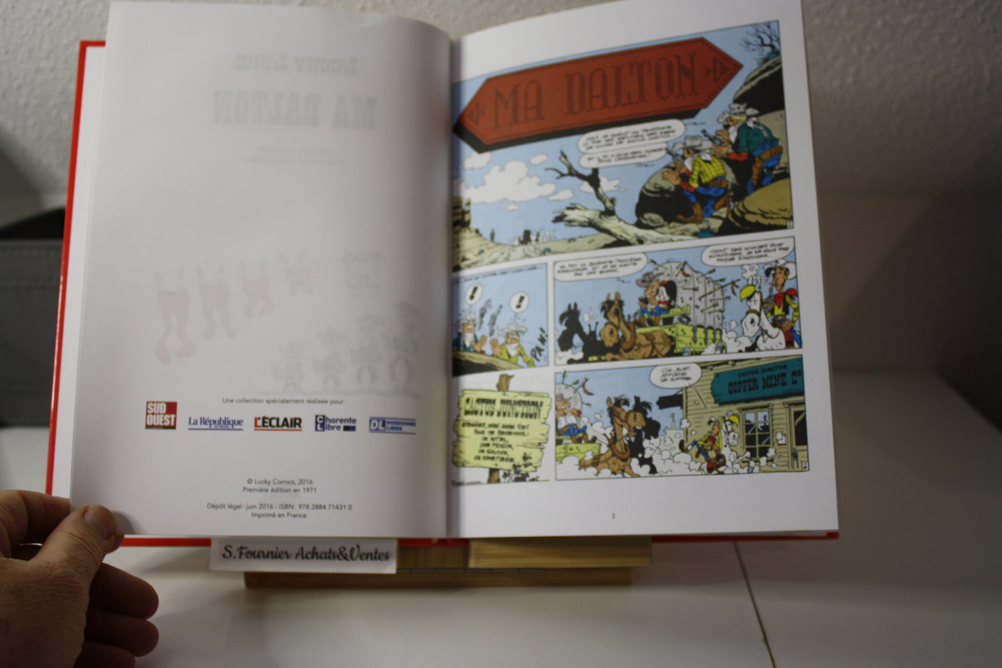 Ma Dalton – Lucky Luke – Morris - Journaux du Sud Ouest - Publicitaire - 2016 - 70 ans