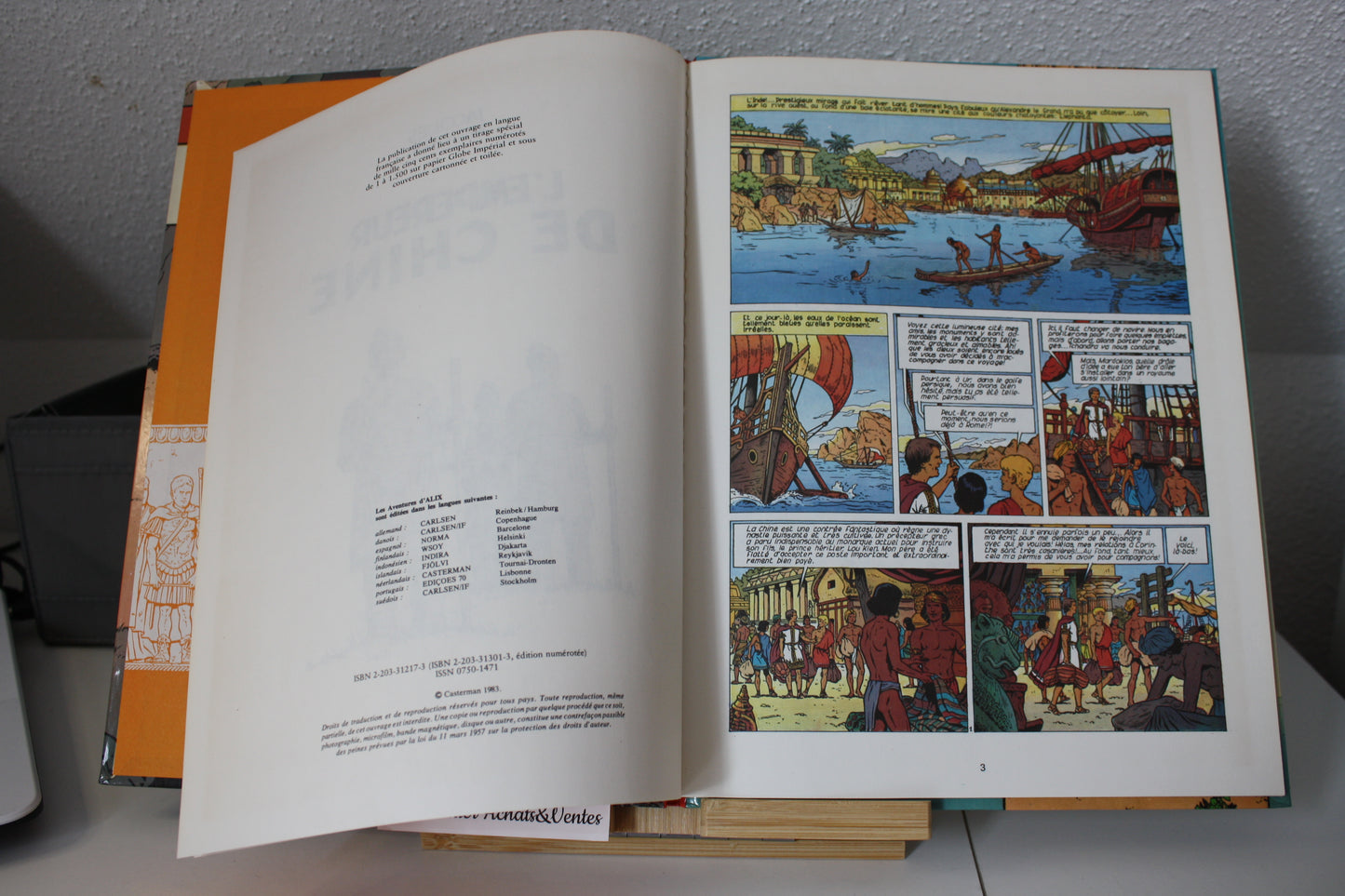 L’empereur de Chine – Alix – Jacques Martin - Casterman - Réédition - 1984