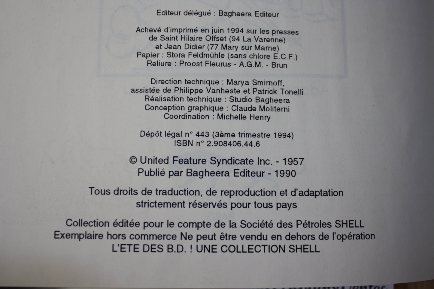 Les kids – - Rudolph Dirks – Bagheera editeur - Publicitaire - 1994 - Shell