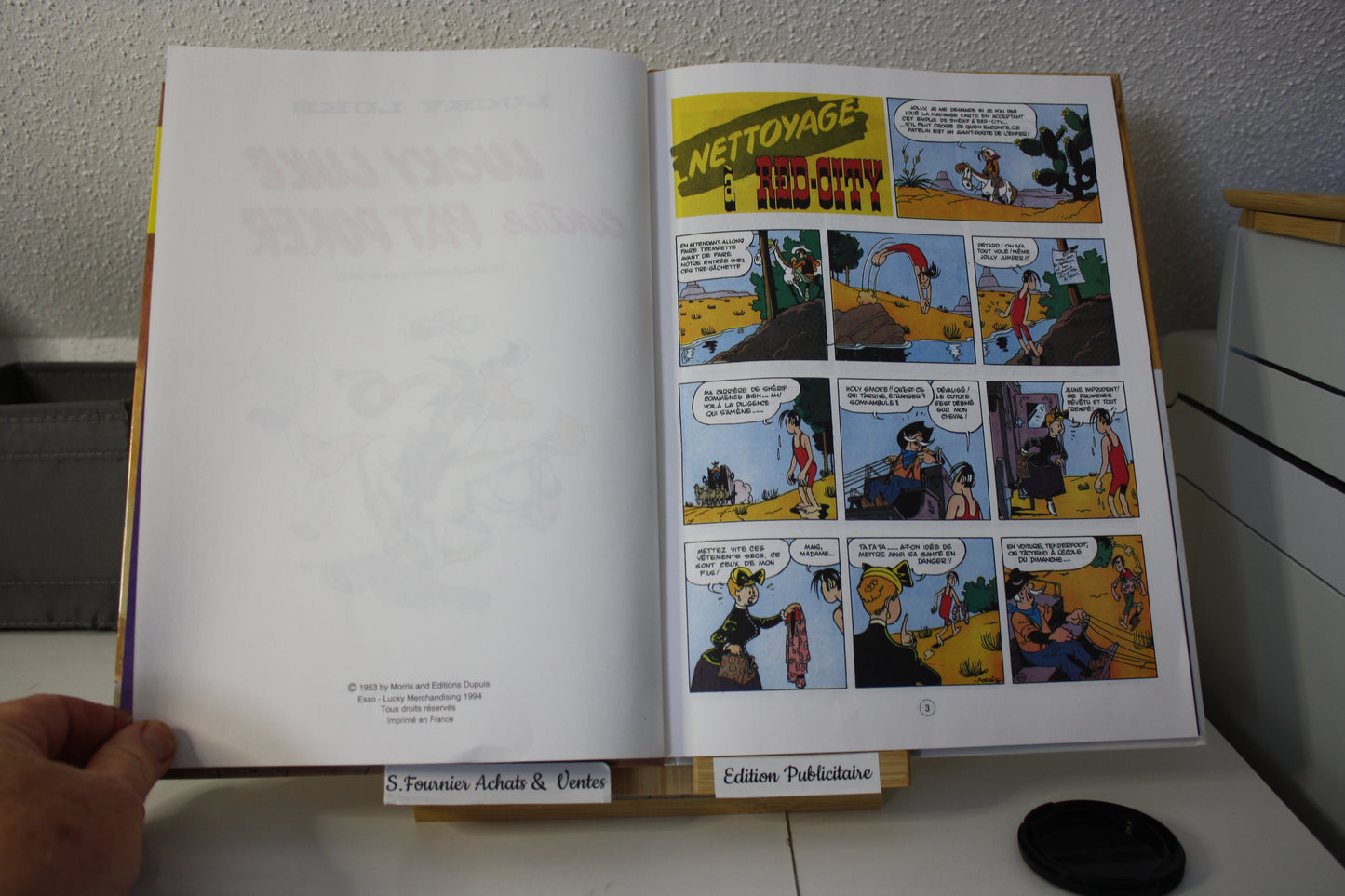 Lucky Luke contre Pat Poker – Lucky Luke – Morris - Dupuis - Publicitaire - 1994 - Esso