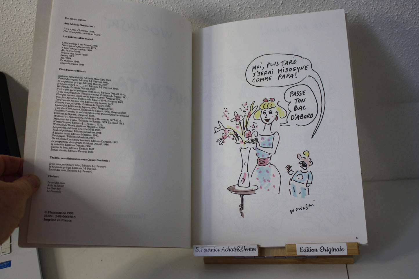 Tout va trop vite – - Wolinski – Flammarion - EO – 1990