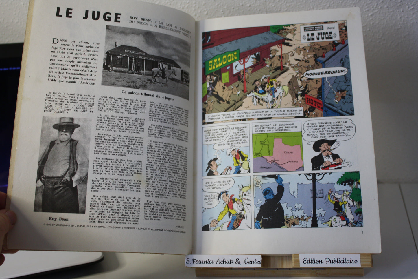 Le juge – Lucky Luke – Morris - Dupuis - Publicitaire– 1972 - Total