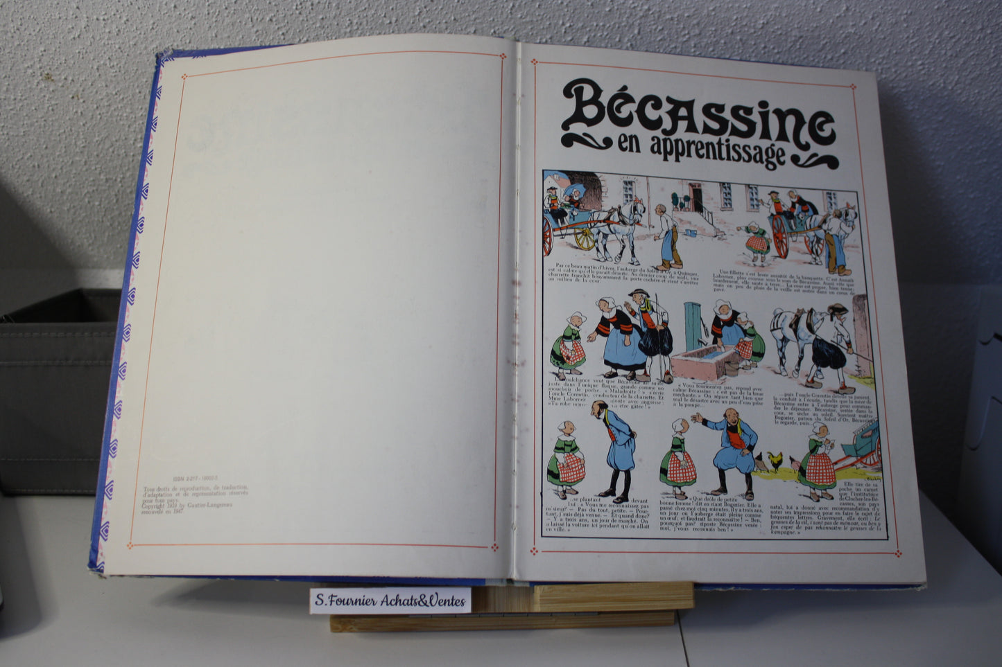 Bécassine en apprentissage – Bécassine – Pinchon et Caumery – éditions Gautier Langeureau - Réédition - 1980