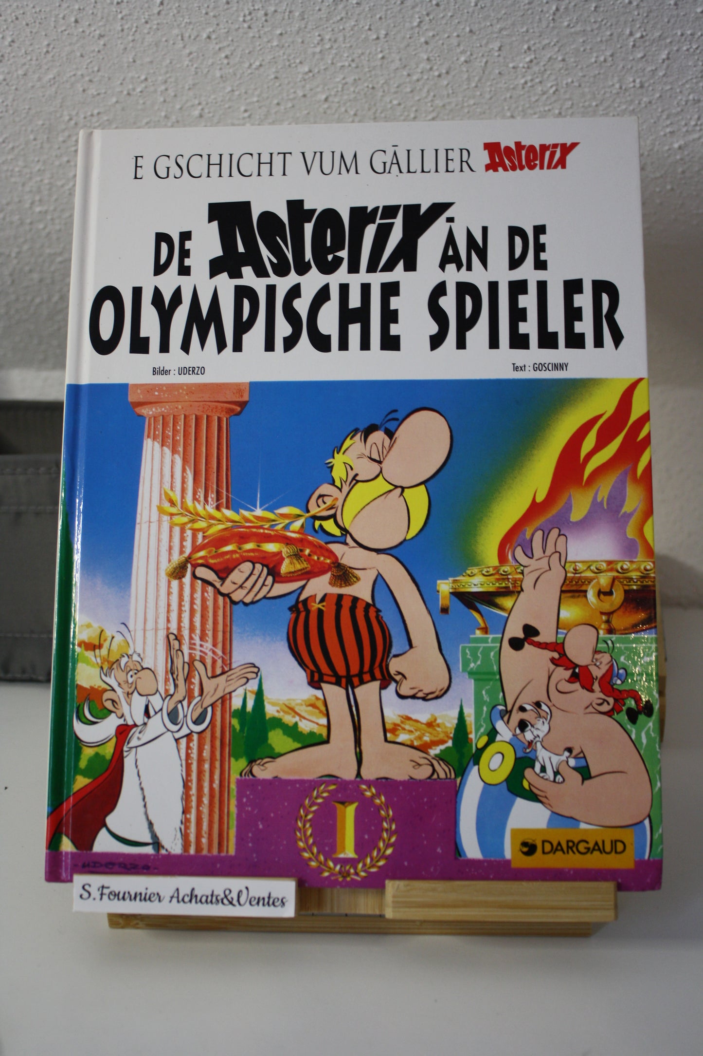 De Asterix an de olympische spieller – Astérix – Goscinny Uderzo - Dargaud - Réédition – 1996 - en Alsacien