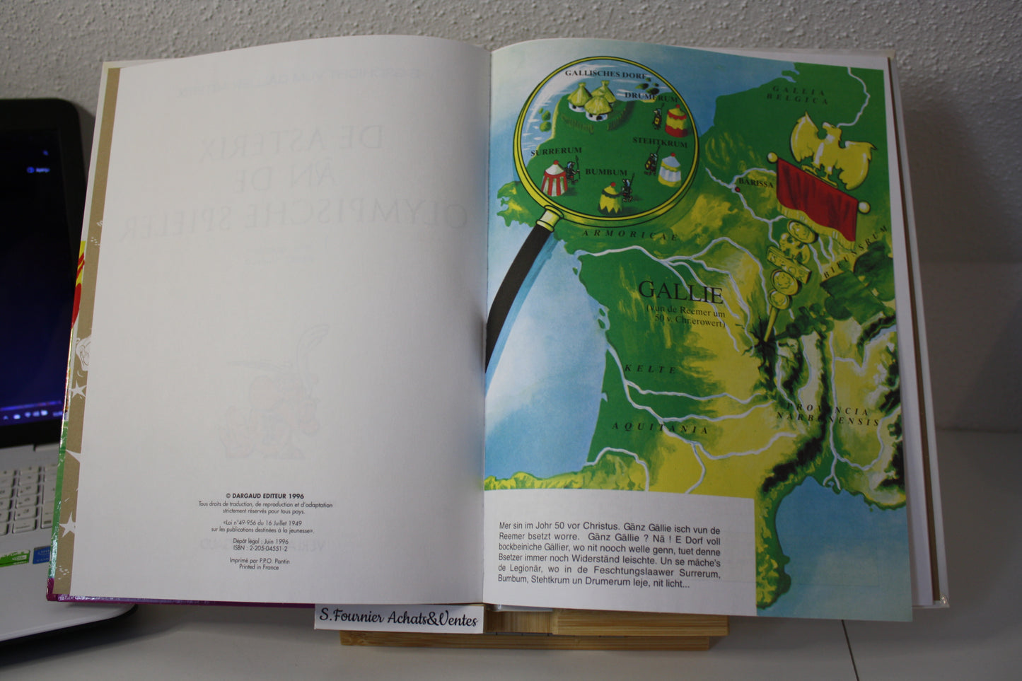 De Asterix an de olympische spieller – Astérix – Goscinny Uderzo - Dargaud - Réédition – 1996 - en Alsacien