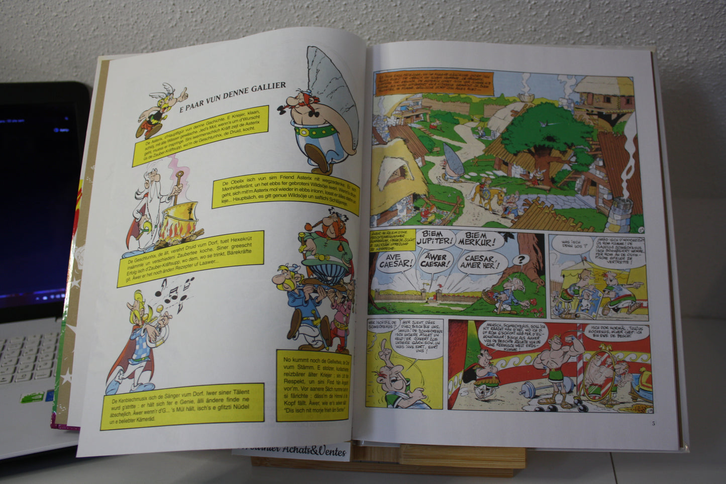 De Asterix an de olympische spieller – Astérix – Goscinny Uderzo - Dargaud - Réédition – 1996 - en Alsacien