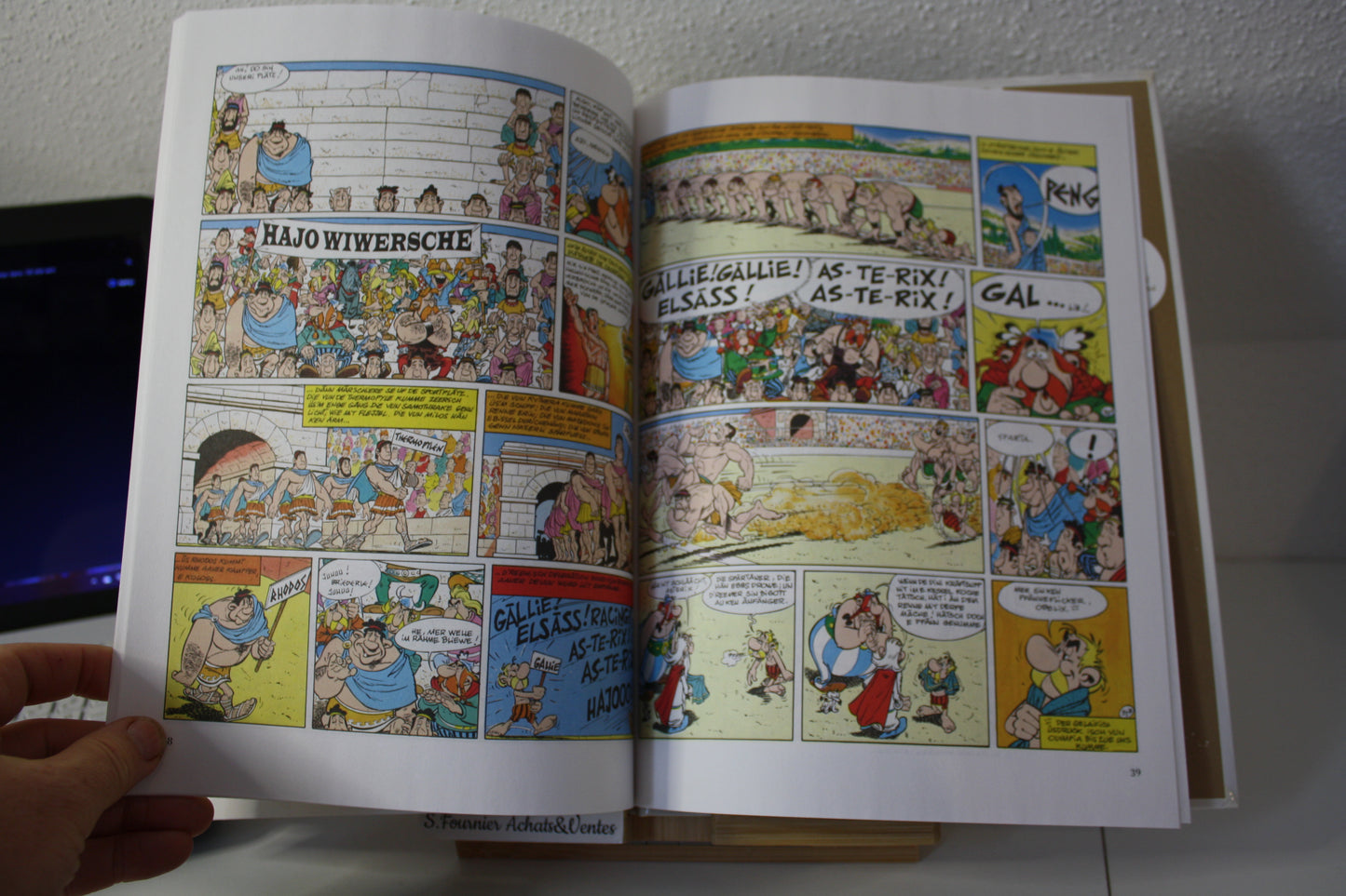 De Asterix an de olympische spieller – Astérix – Goscinny Uderzo - Dargaud - Réédition – 1996 - en Alsacien