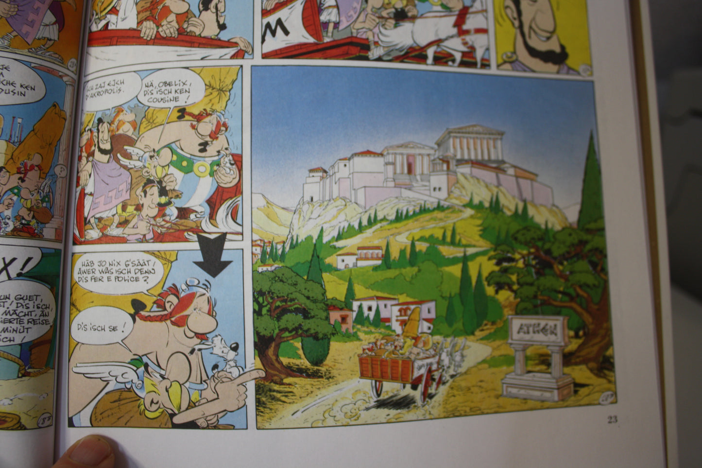De Asterix an de olympische spieller – Astérix – Goscinny Uderzo - Dargaud - Réédition – 1996 - en Alsacien