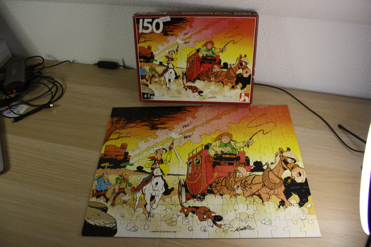 Puzzle 150 pièces 315x415MM – Lucky Luke – Morris – Nathan – Objet dérivé – 1984