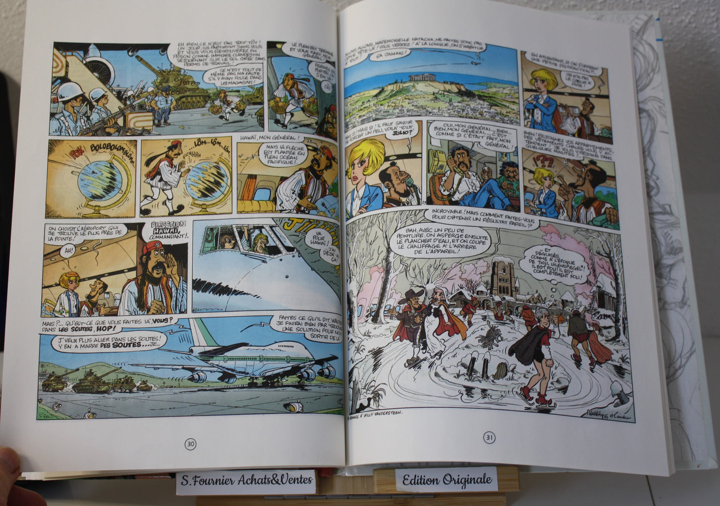Les nomades du ciel – Natacha – Walthéry, Laudec et Cauvin - Dupuis - EO – 1988