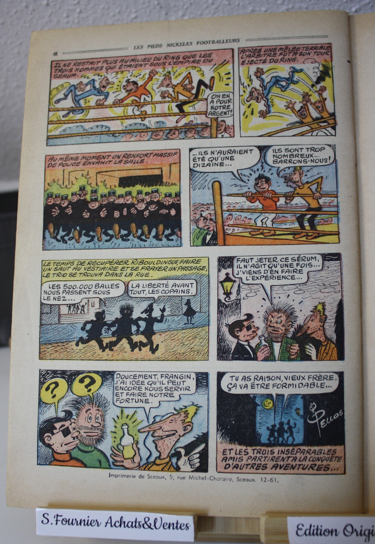 Footballeurs – Les pieds Nickelés –Pellos et Montaubert - Les beaux albums - EO – 1956