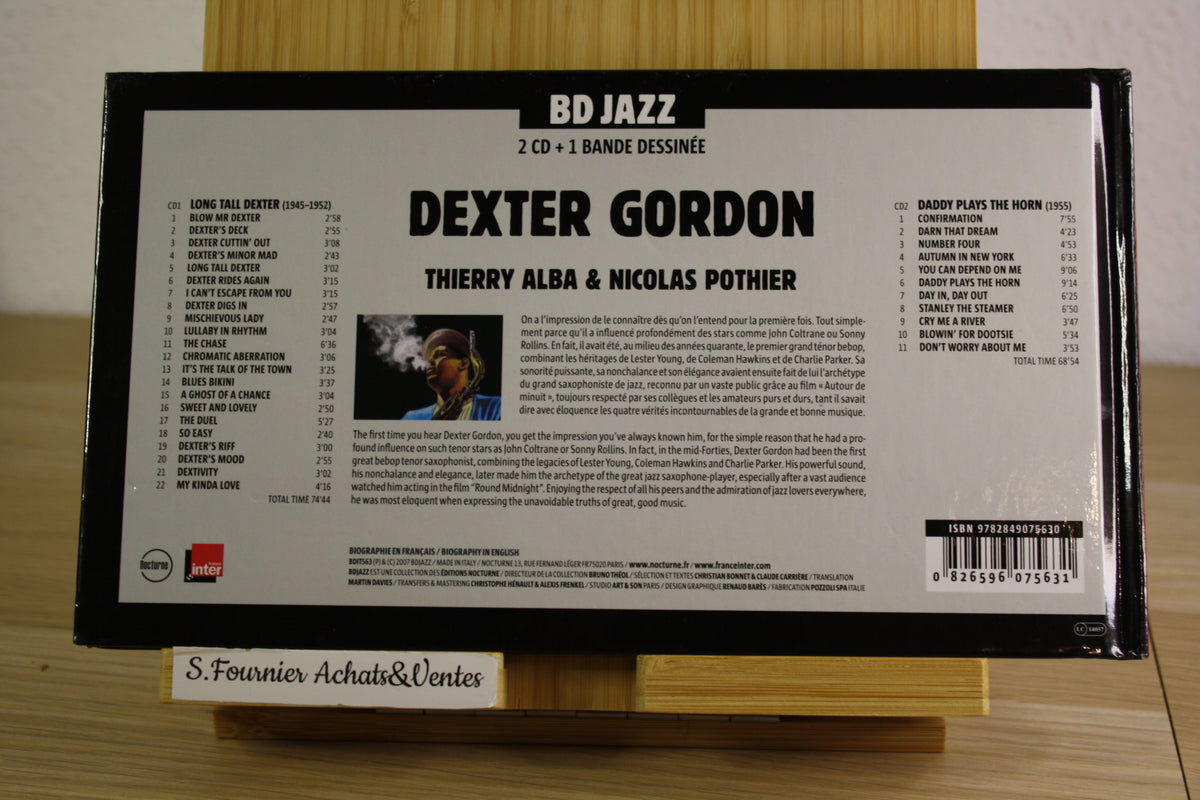 2 CD +1 bande dessinée – Dexter Gordon – Alba Pothier – Edition Nocturne – Objet dérivé – 2007
