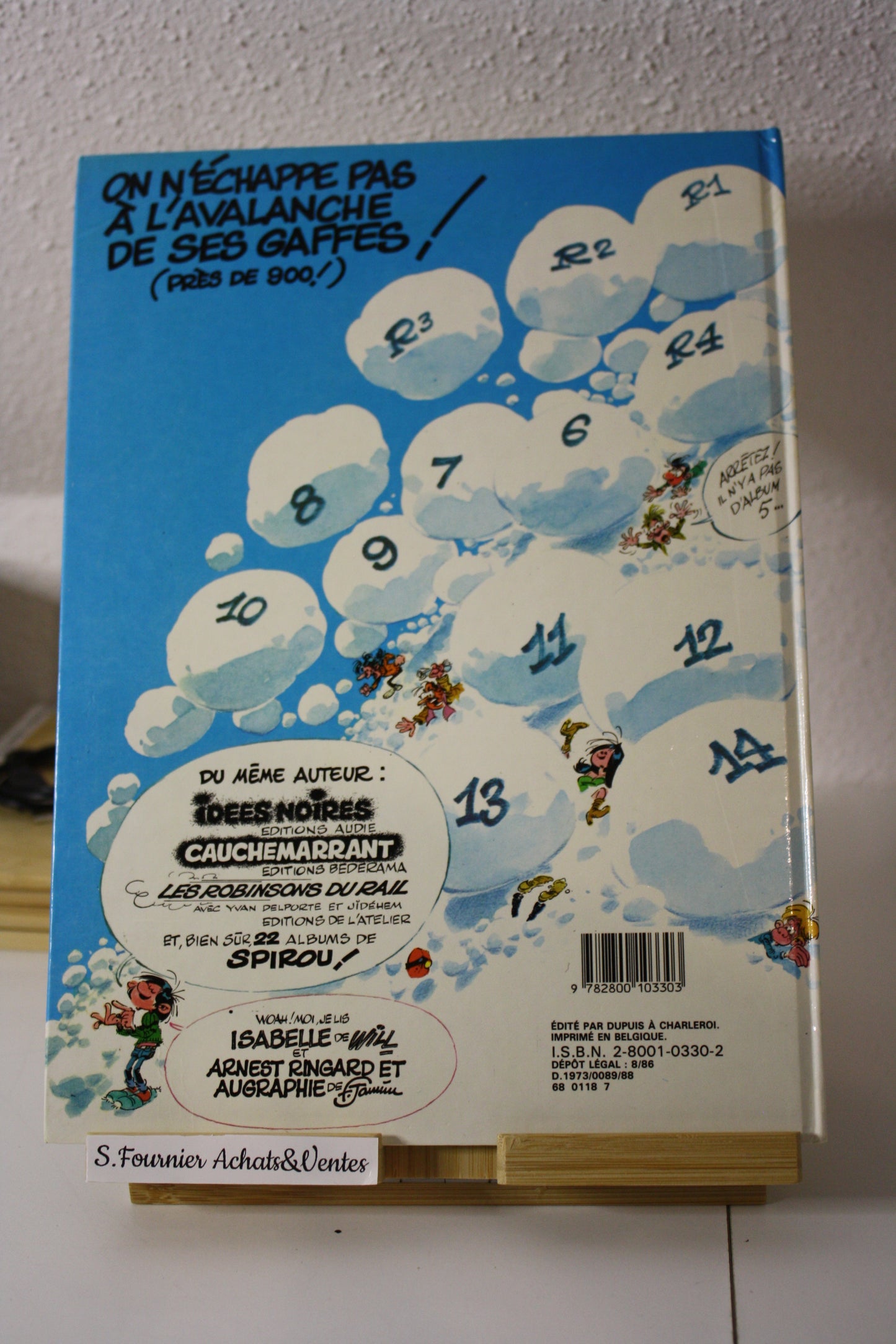 Gaffes, Bévues et Boulettes – Gaston – Franquin – Dupuis - Réédition - 1986