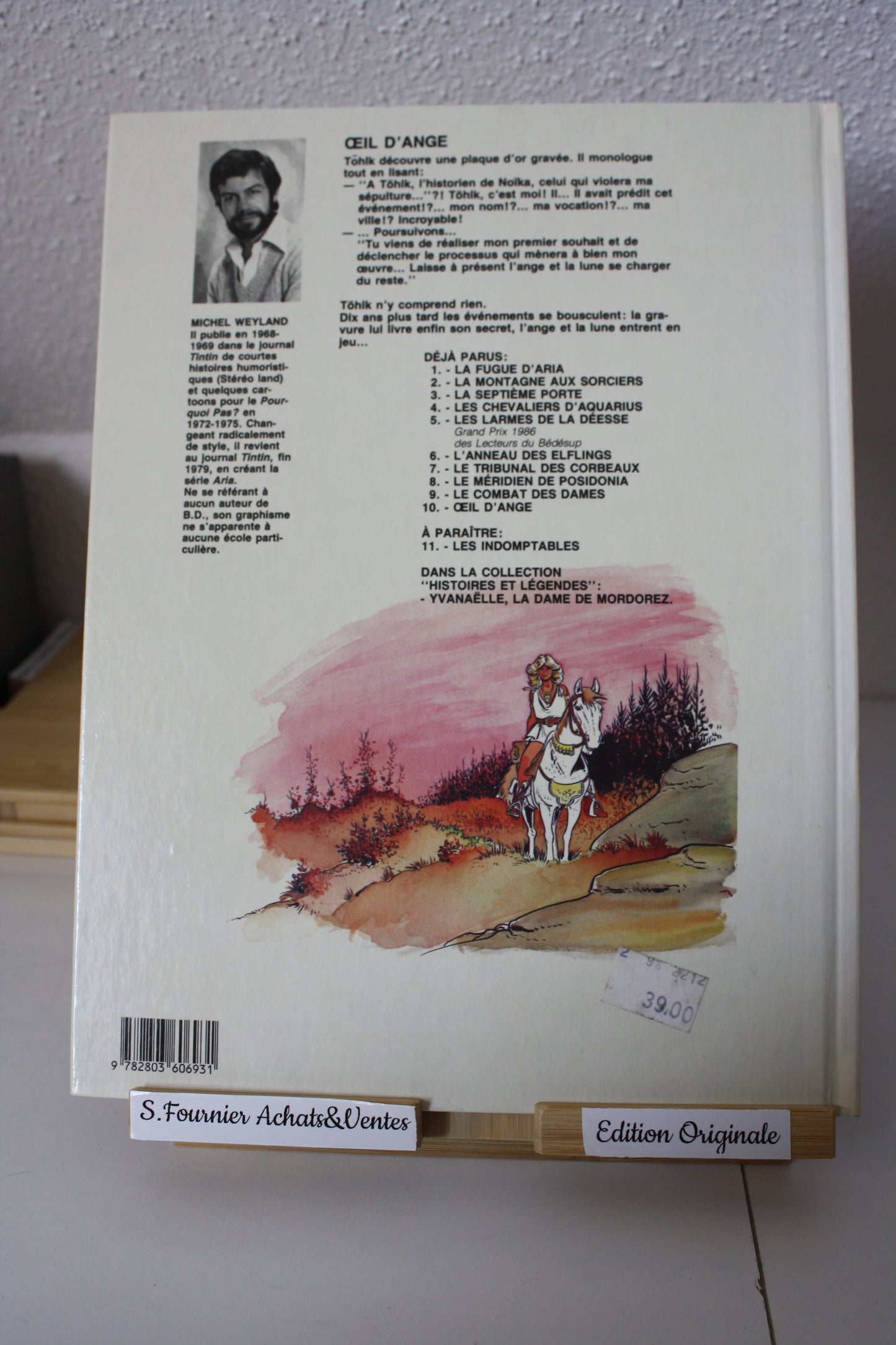 L’œil d’ange – Aria – M. Weyland - Lombard – EO - 1988