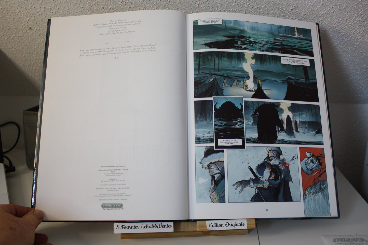 La traque du sans nom – L’ombre blanche – Ozanam et Carrion - Soleil - EO – 2013
