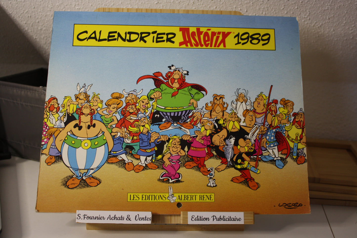 Calendrier - Astérix - Goscinny Uderzo - Edition Albert rené - Objet Dérivé - 1989