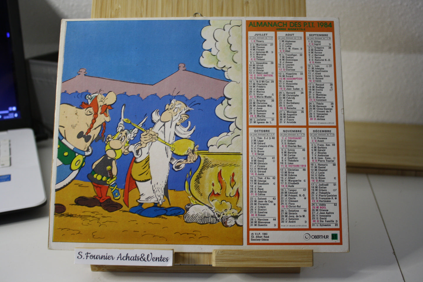 Almanach des P.T.T.1984 - Astérix - La poste - La poste - Objet dérivé - 1984 - Haute alpes