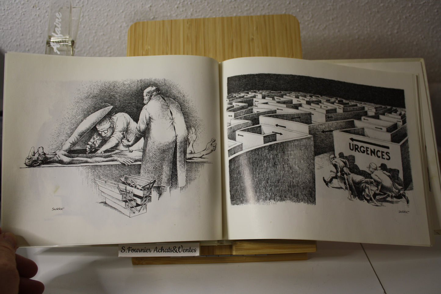 Humour Noir & Hommes en Blancs – - Serre – Edition Glénat – Réédition - 1975 - Humidité