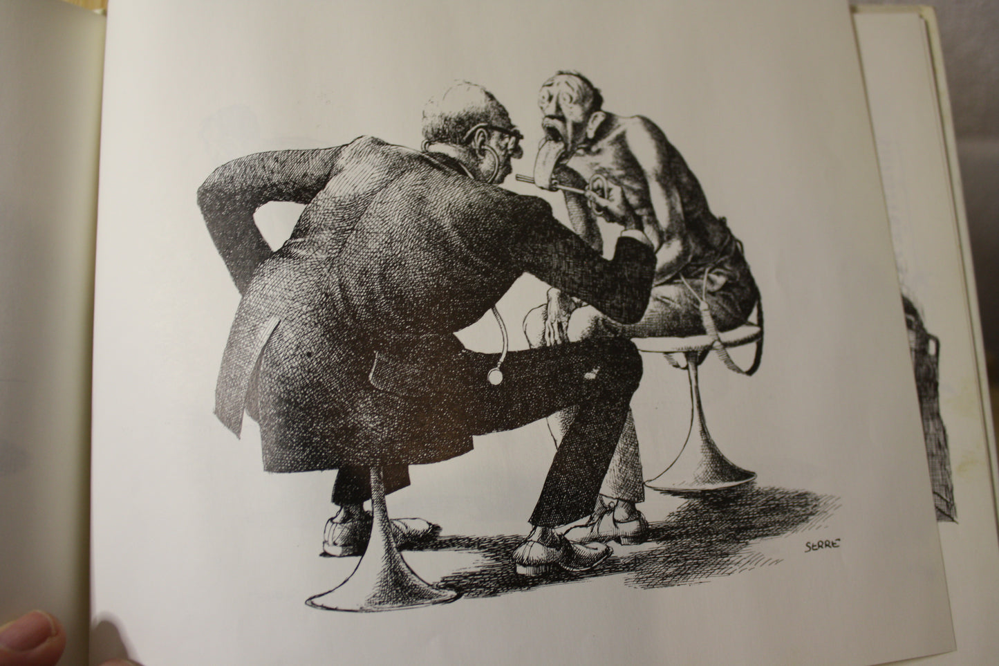 Humour Noir & Hommes en Blancs – - Serre – Edition Glénat – Réédition - 1975 - Humidité