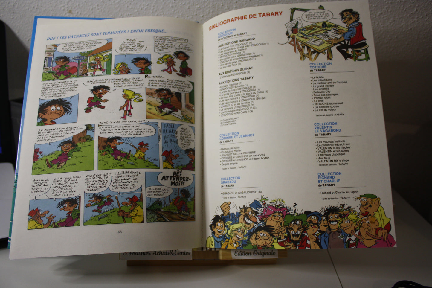 Les vacances de Corinne et jeannot – Corinne et Jeannot - Tabary – Edition Tabary - EO - 1991