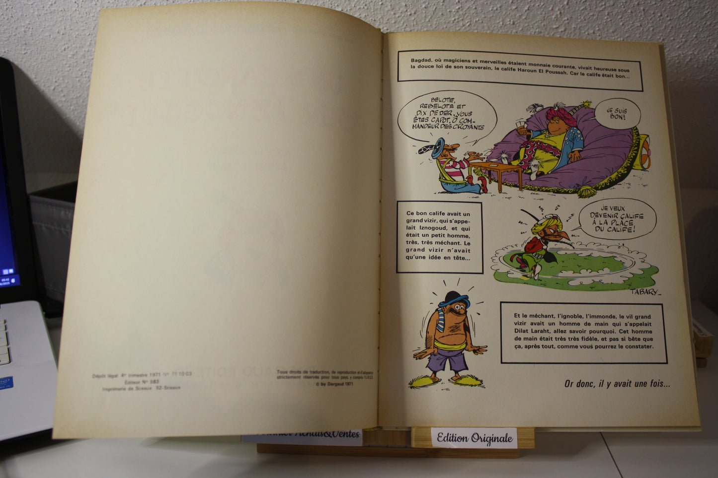 Une carotte pour Iznogoud – Iznogoud – Goscinny et Tabary - Dargaud editeur - EO - 1971 - BE