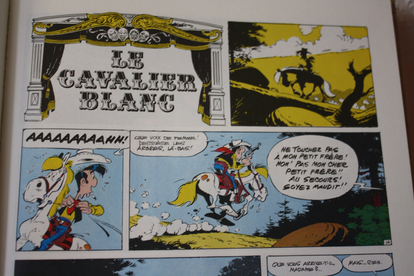Le cavalier blanc – Lucky Luke – Moris goscinny - Dargaud - EO – 1975