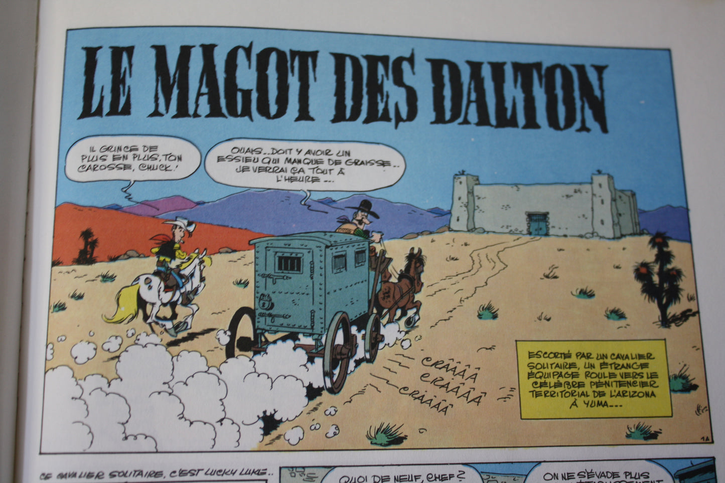 Le magot des Dalton – Lucky Luke – Morris - Dargaud Editeur - EO – 1987 - Abimé