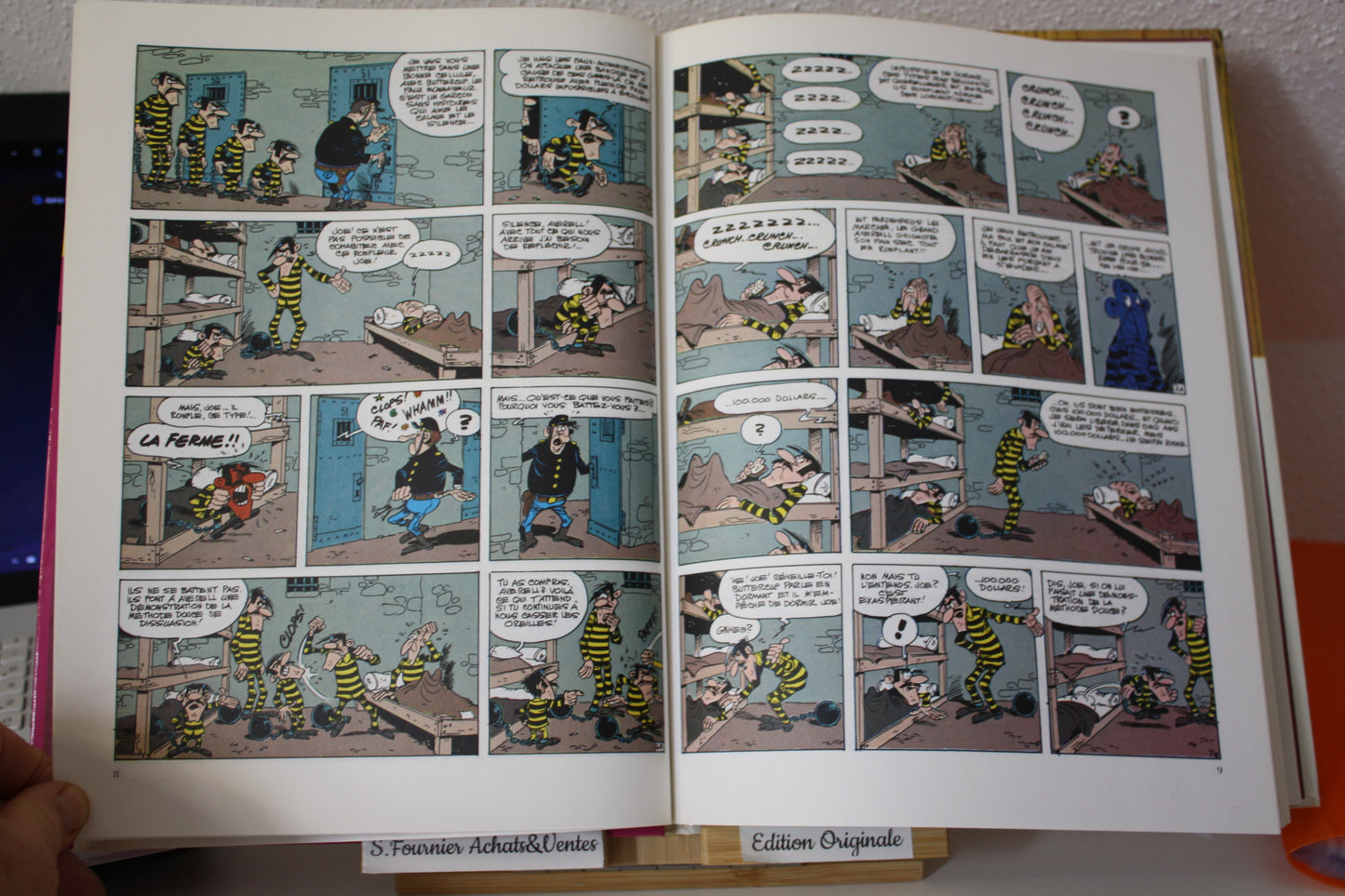 Le magot des Dalton – Lucky Luke – Morris - Dargaud Editeur - EO – 1987 - Abimé