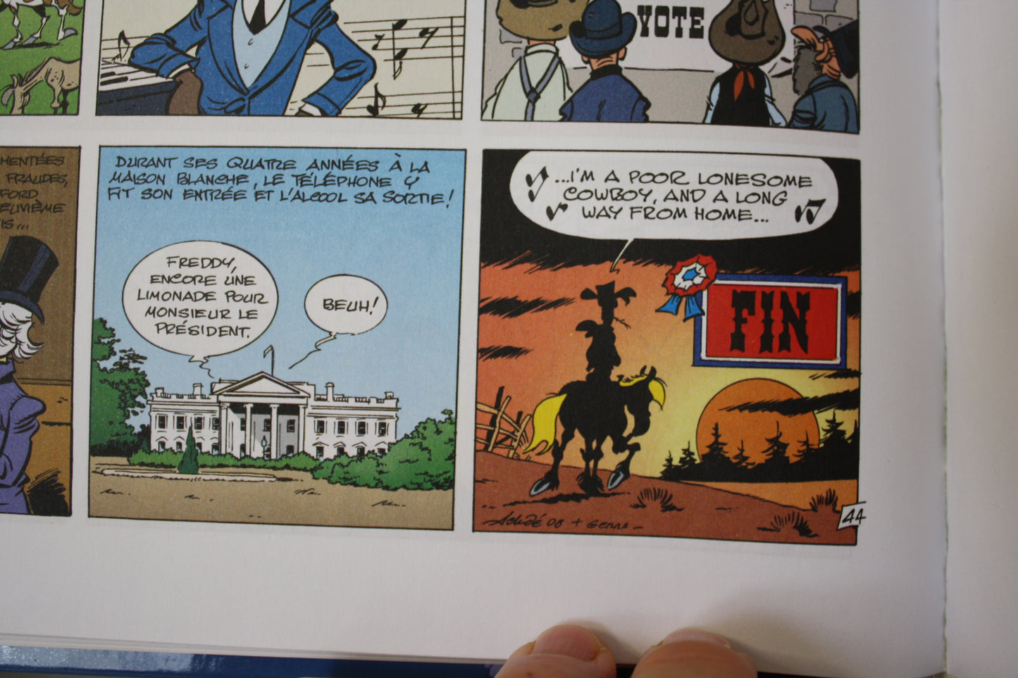 L’homme de Washington – Lucky Luke – Achder Gerra - Lucky comics - EO – 2008
