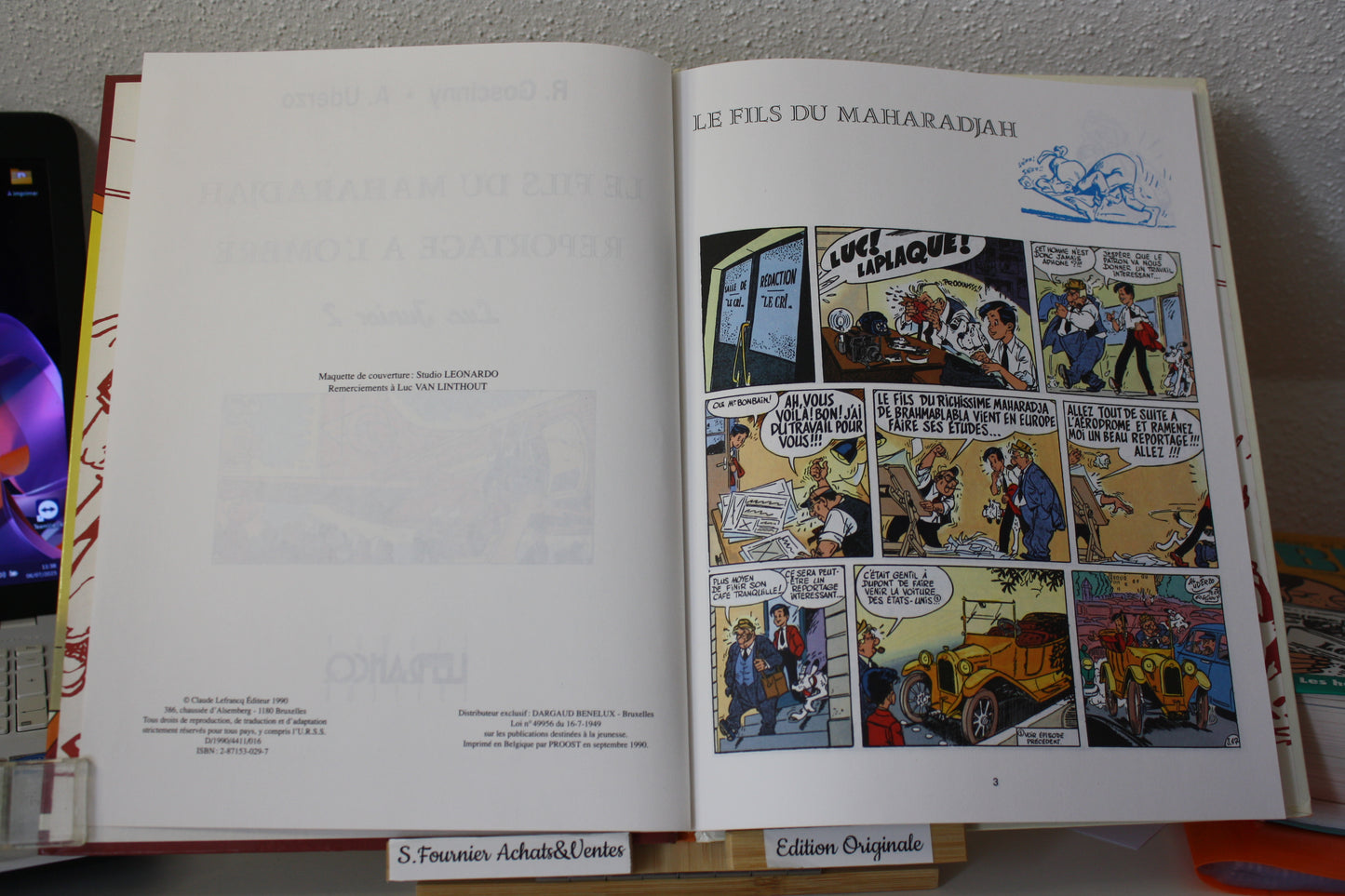 Le fils du Maharadjah – Luc Junior - Al Uderzo – Claude lefranc - EO – 1990