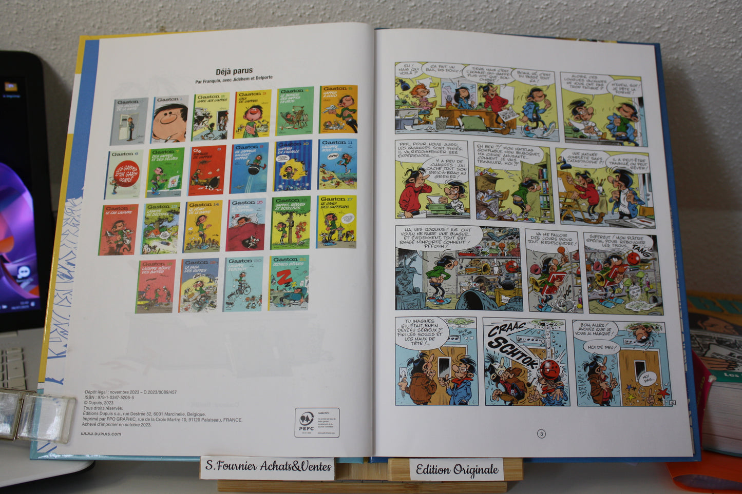 Le retour de Lagaffe – Gaston – Delaf - Dupuis - EO – 2023