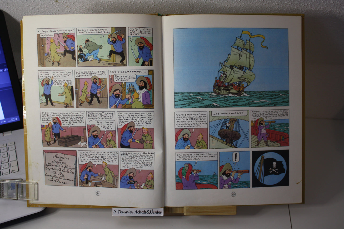 Le secret de la licorne – Tintin – Hergé - Casterman – Réédition - 1971 - B39