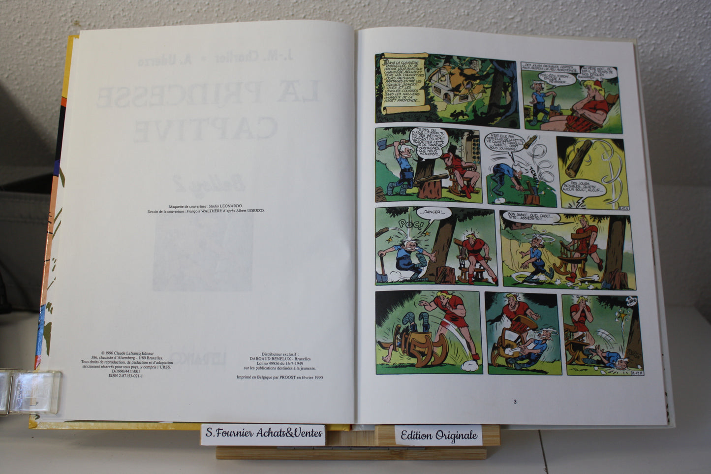 La princesse captive – Al Uderzo – Charlier Uderzo - Claude Lefranc Editeur – EO – 1990