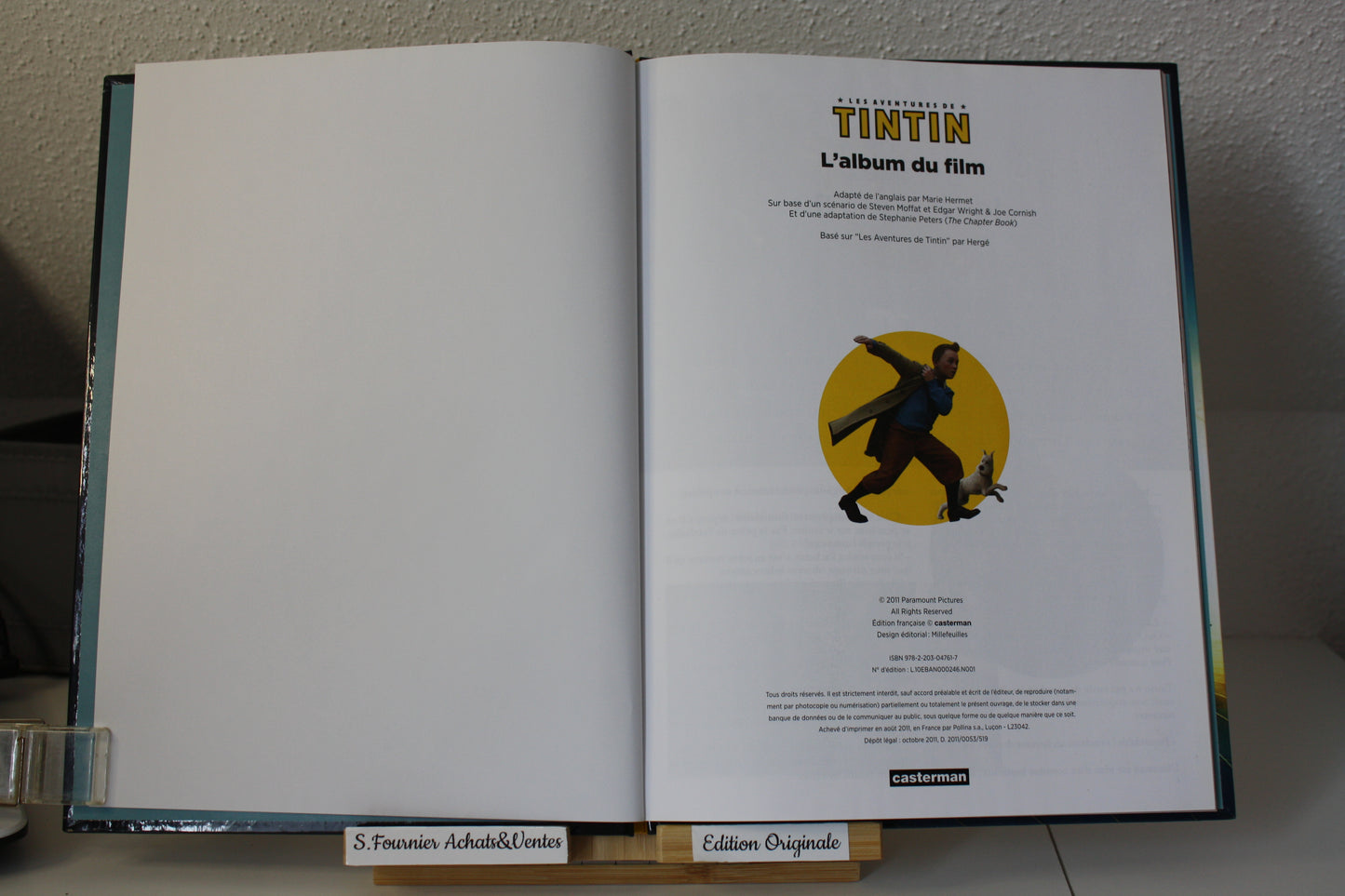 L’album du film – Tintin – Hermet - Casterman - EO – 2011
