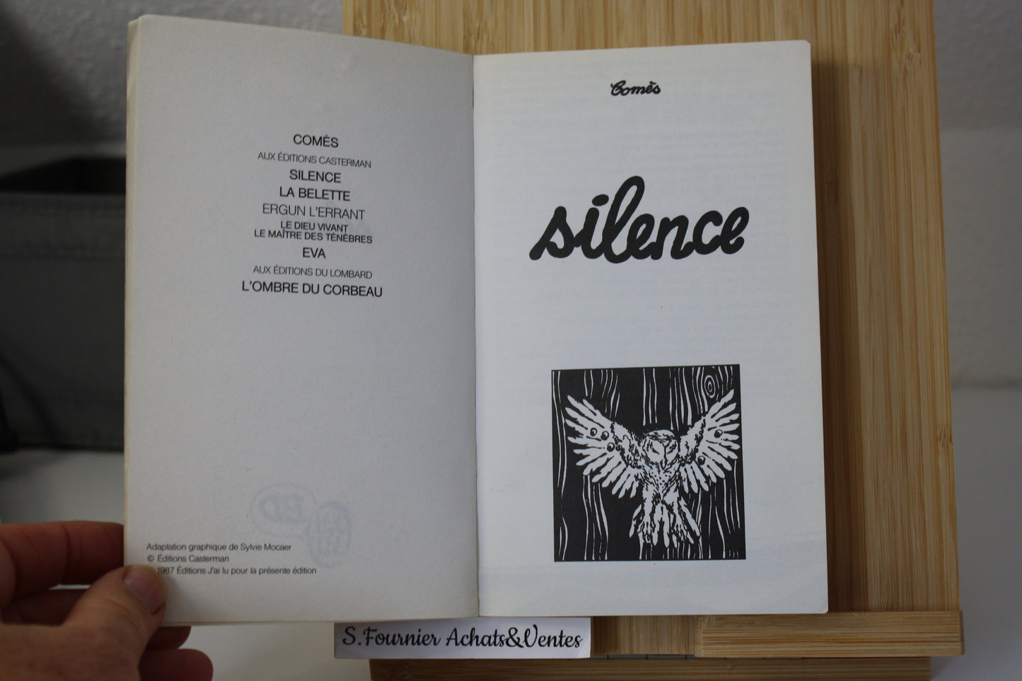 Silence – - Comès – Edition J’ai Lu BD – Pocket – 1987