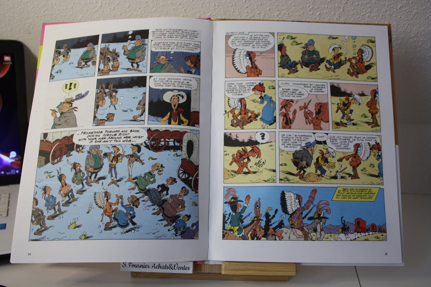 La fiancée de Lucky Luke – Lucky Luke – Morris & Vidal - Lucky comics – Réédition – 2009 - recollé