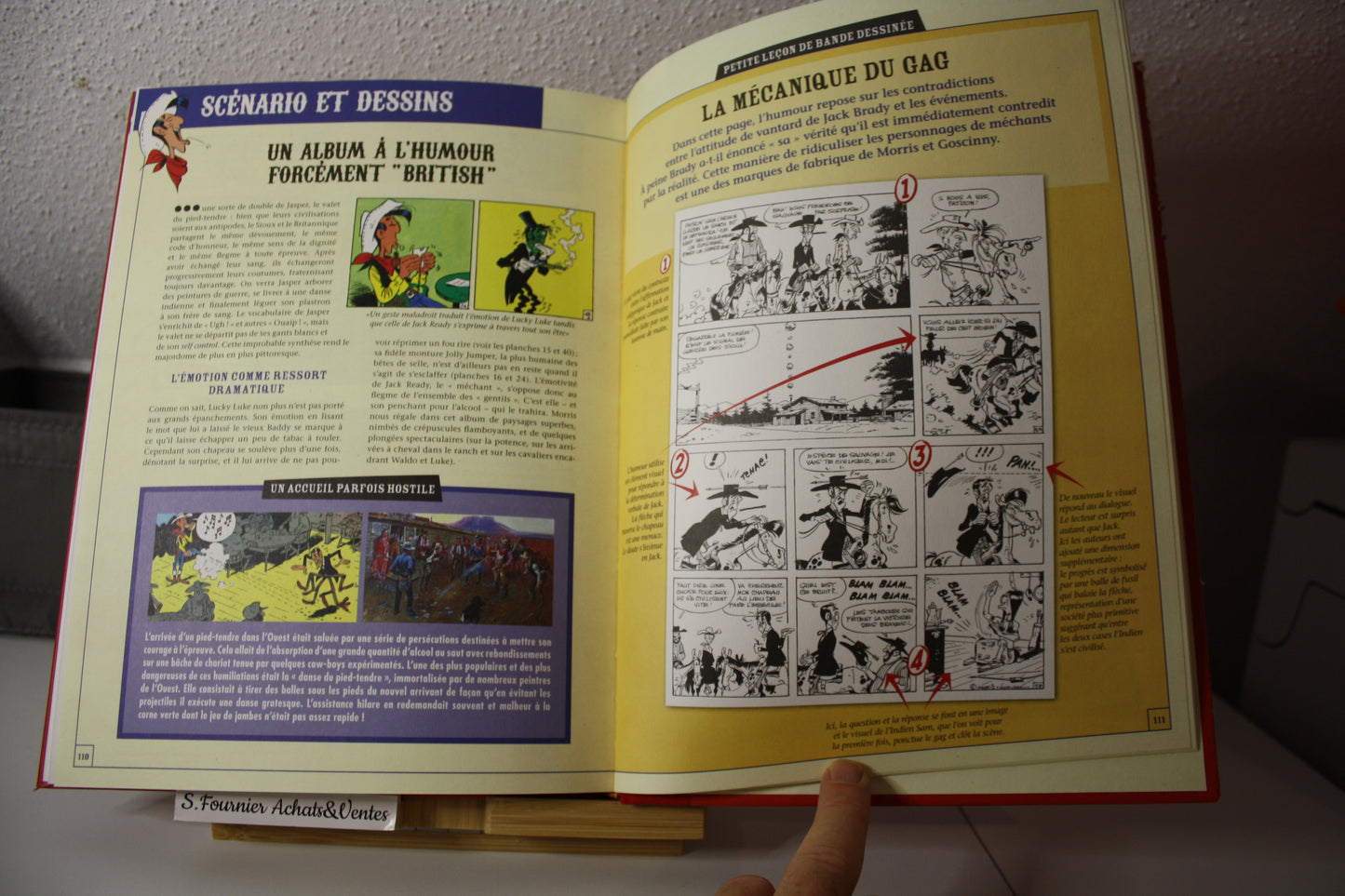 Les dessous d’une création : la diligence et pied tendre- Lucky Luke – Caroline Richter bonini – Atlas – Réédition – 2009 – Abimé