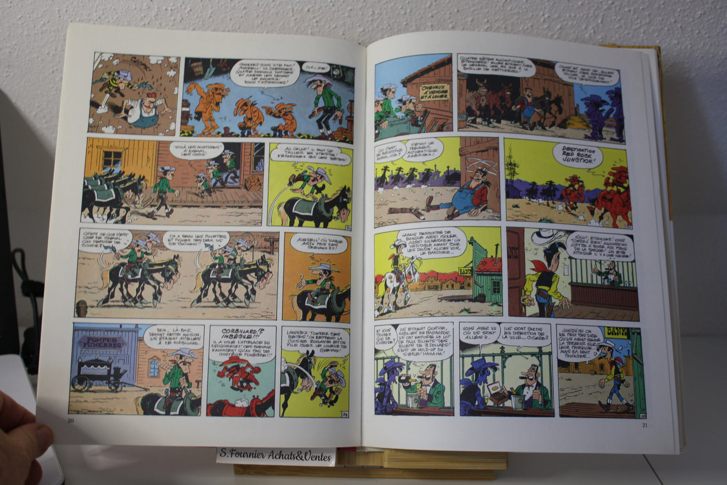 Le magot des Dalton – Lucky Luke – Morris - Dargaud Editeur - EO – 1987 - Abimé