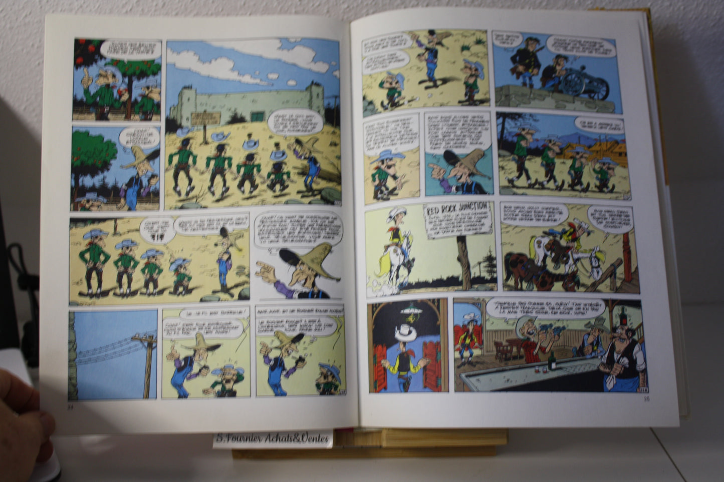 Le magot des Dalton – Lucky Luke – Morris - Dargaud Editeur - EO – 1987 - Abimé
