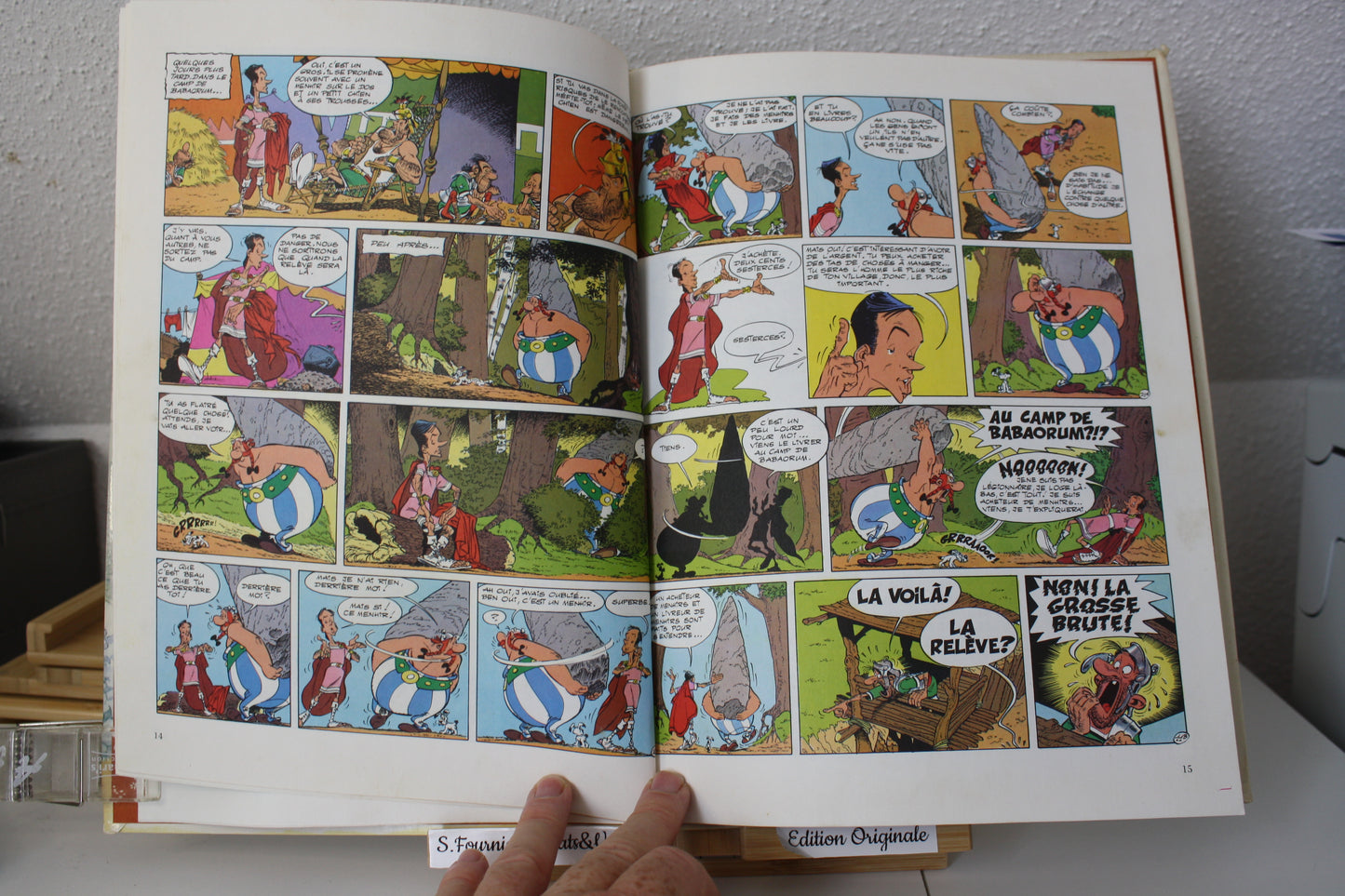 Obélix et Compagnie – Astérix – Uderzo Goscinny – Dargaud Editeur – EO – 1976 – Dos Scotché