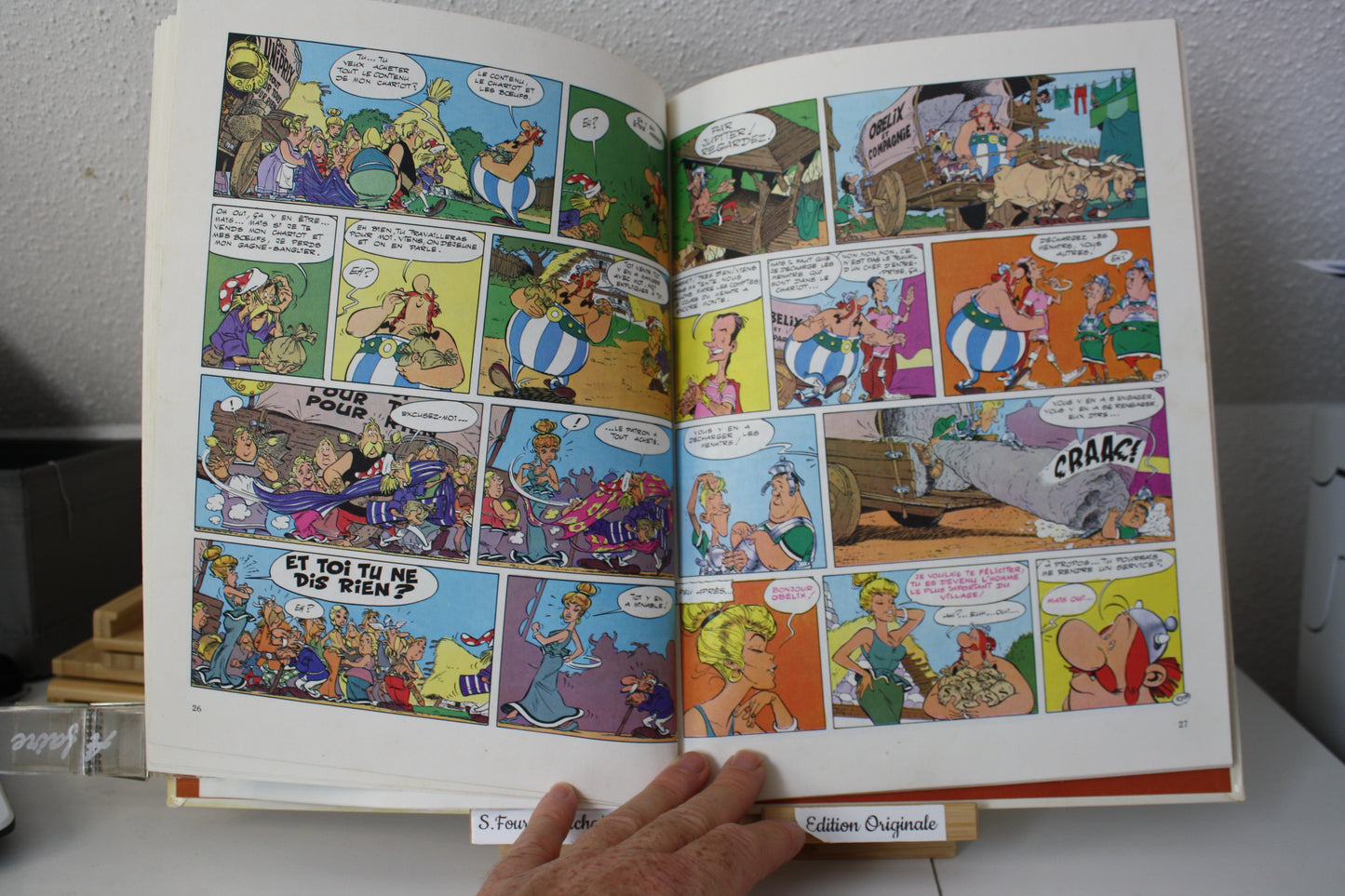 Obélix et Compagnie – Astérix – Uderzo Goscinny – Dargaud Editeur – EO – 1976 – Dos Scotché