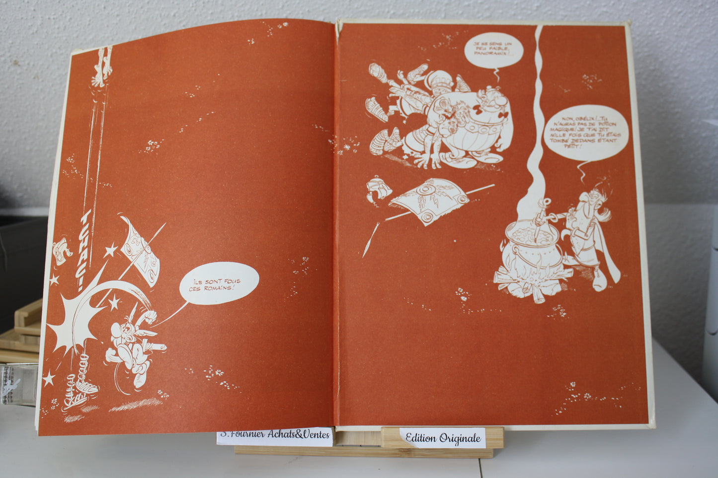 Obélix et Compagnie – Astérix – Uderzo Goscinny – Dargaud Editeur – EO – 1976 – Dos Scotché