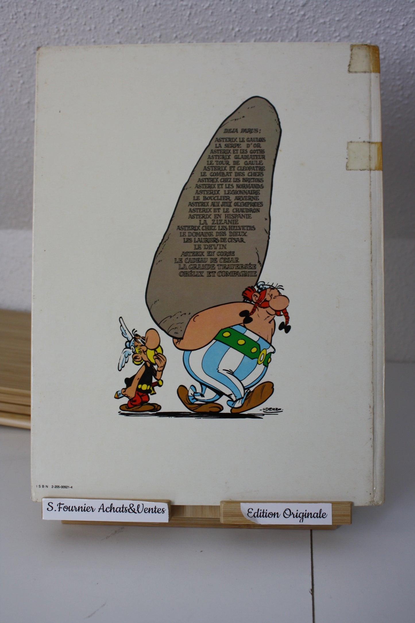 Obélix et Compagnie – Astérix – Uderzo Goscinny – Dargaud Editeur – EO – 1976 – Dos Scotché