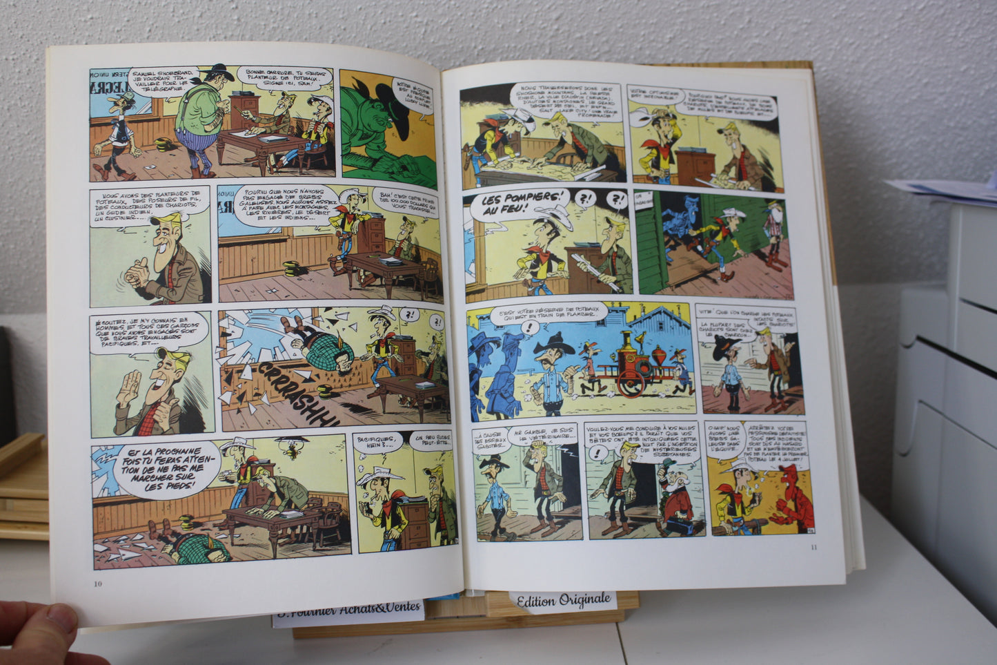 Le fil qui chante – Lucky Luke – Morris Goscinny – Dargaud Editeur – EO – 1977 – Plats abimé