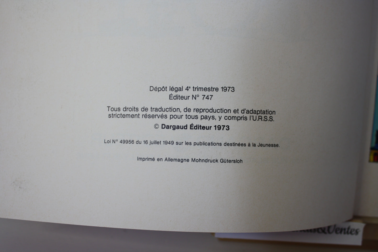L’héritage de Ran Tan Plan – Lucky Luke – Morris Goscinny – Dargaud Editeur – EO – 1973 – Dos abimé