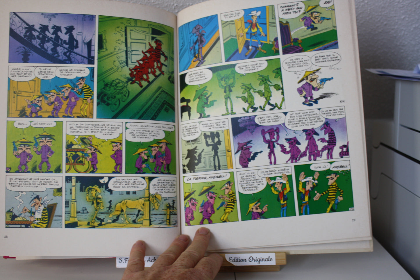 L’héritage de Ran Tan Plan – Lucky Luke – Morris Goscinny – Dargaud Editeur – EO – 1973 – Dos abimé
