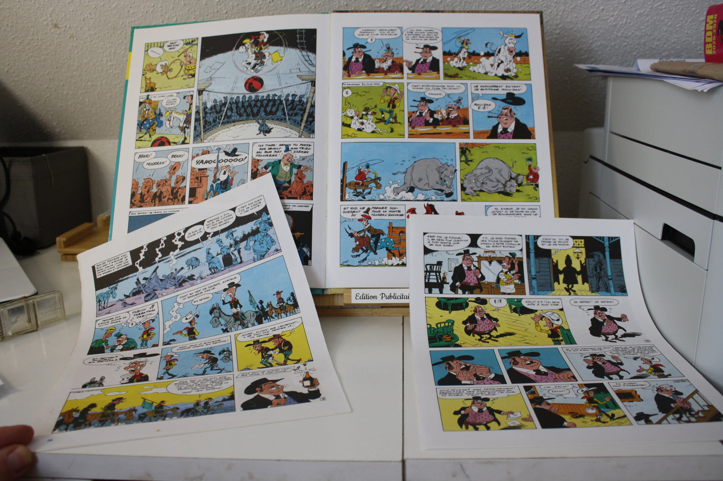 Western Circus – Lucky Luke – Morris Goscinny – Lucky Comics – Publicitaire – 2006 – Citroën 3 feuilles volantes