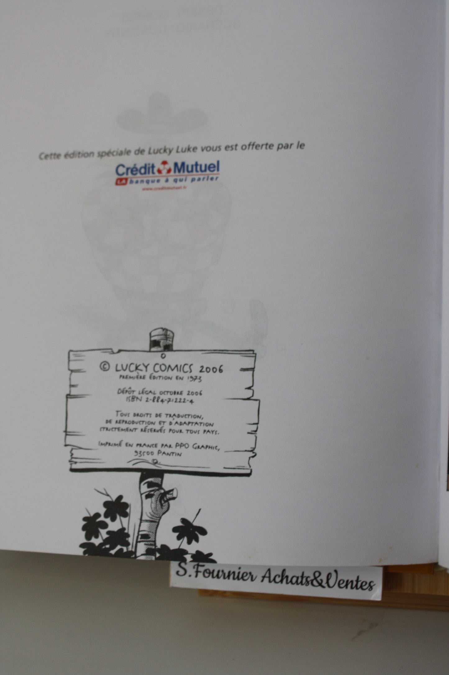 Le Grand Duc – Lucky Luke – Goscinny Morris - Lucky Comics - Publicitaire -2006 - Crédit MutuelAbimé