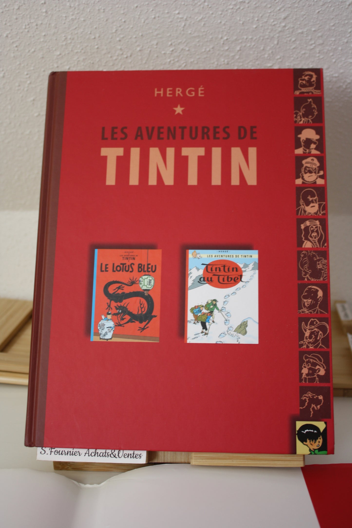 Le lotus bleu et tintin au tibet – Tintin – Hergé – France Loisir - Réédition – 2007 – Double album
