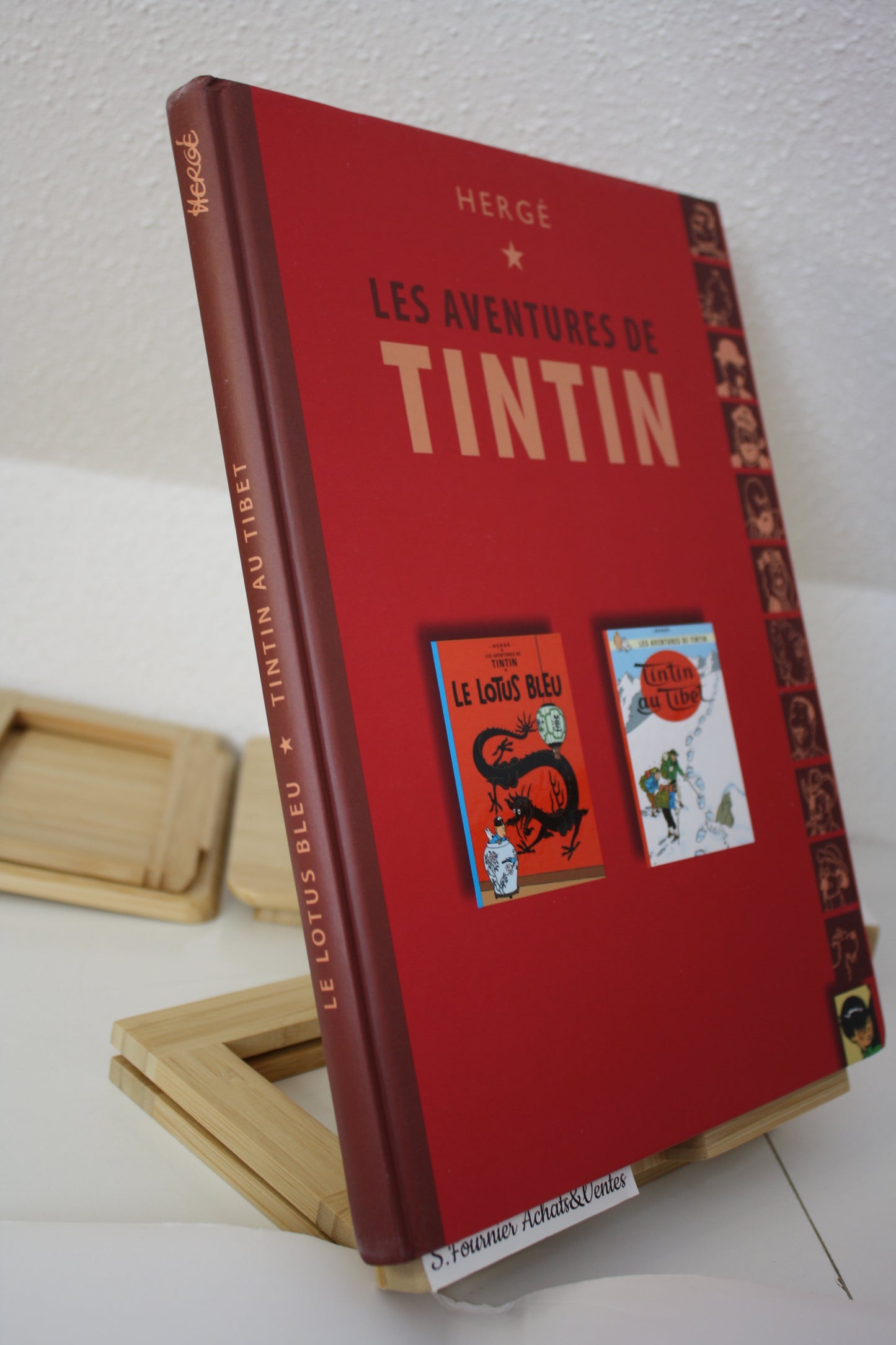 Le lotus bleu et tintin au tibet – Tintin – Hergé – France Loisir - Réédition – 2007 – Double album